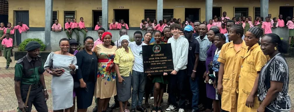 La Fundación UDIA contribuye a transformar un colegio en Nigeria